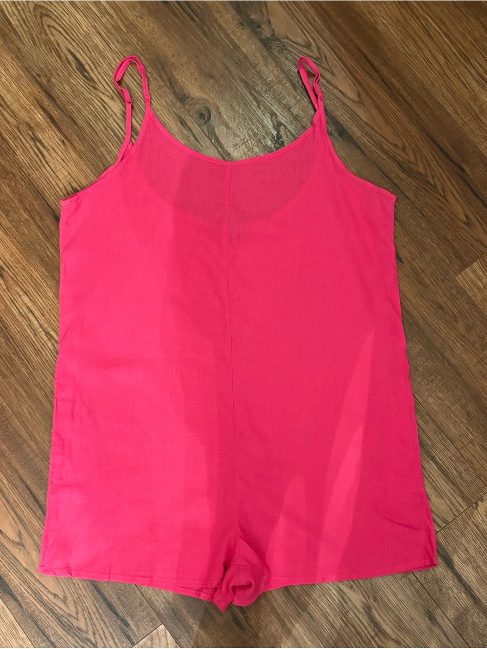 Heart & Hips Hot Pink Sleeveless Romper Size L